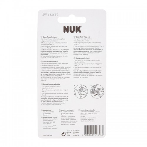 NUK Baby Nail Clippers with Grip Ring